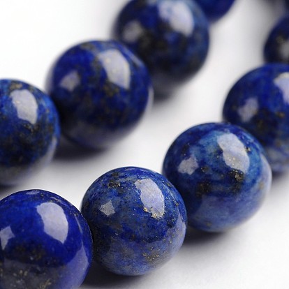 Круглый природных лазурит шарика Gemstone пряди, окрашенные