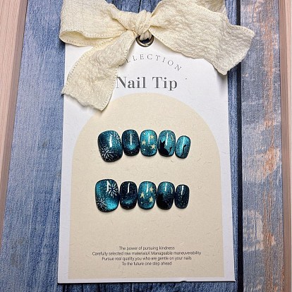 Пластиковые накладные ногти с рисунком фейерверка, пресс с полным покрытием на накладных ногтях, нейл-арт съемный маникюр, аксессуары для украшения ногтей для практики маникюра