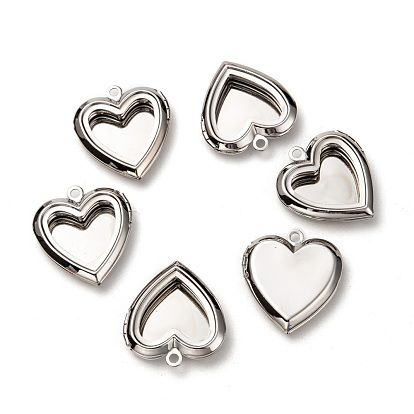 Brass Locket Pendants, Heart