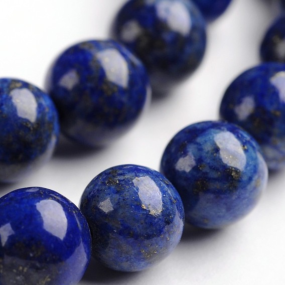 Круглый природных лазурит шарика Gemstone пряди, окрашенные