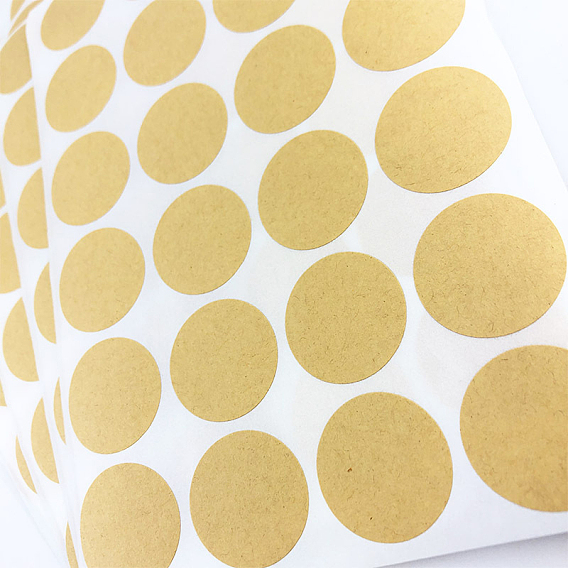 Круглая клейкая лента из крафт-бумаги, круглые наклейки, для изготовления карт, скрапбукинга, дневник, планировщик, конверт и блокноты