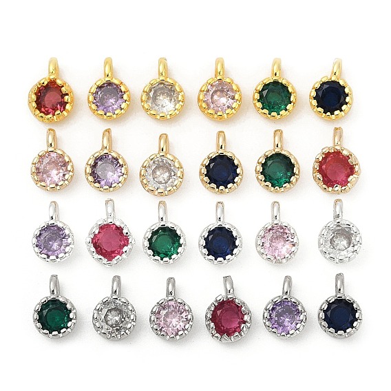 Кулон из циркония, одиночные каменные прелести, плоско-круглые, стойки покрытие, долговечный