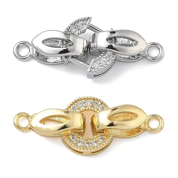 Кольцо латунное микропаве прозрачный кубический цирконий застежки-защелки, без кадмия и без свинца, долговечный, стойки покрытие