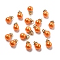 ABS Plastic Imitation Pearl Charms, with Resin Rhinestone, Round Charm