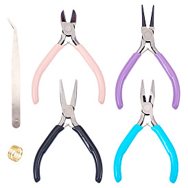 45 # сталь ювелирных плоскогубцы, Бокорезы, с пластиковой ручкой