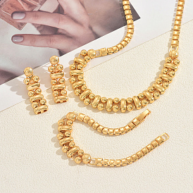 Комплекты из сплава ожерелья, браслета и серег для женщин