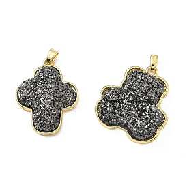 Подвески латуни cmолы, долговечный, без кадмия и без свинца, стойки покрытие, реальный 18 k позолоченный