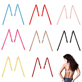 18 пары 9 цвета полиэстеровые бретели для бюстгальтера, регулируемый держатель лямок бюстгальтера, с пластиковой пряжкой