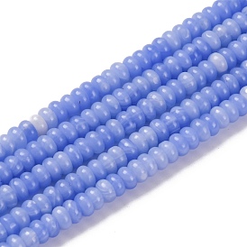 Synthetic Blue Lace Agate  Beads Strands, Rondelle