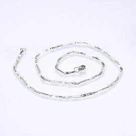 304 Stainless Steel Mariner Link Chains Necklaces