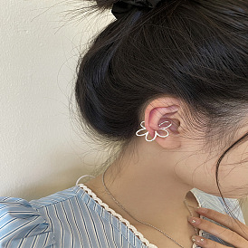 Delicate Flower Ear Cuff with Minimalist Design - Elegant and Unique