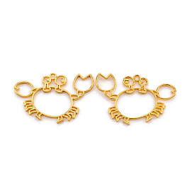 Подвесные подвески из сплава, для diy уф смолы, эпоксидная смола, Прессованные цветочные украшения, краб