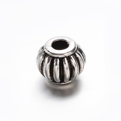 Tibetan Style Zinc Alloy Lantern Beads, 8x6.5mm, Hole: 2.5mm