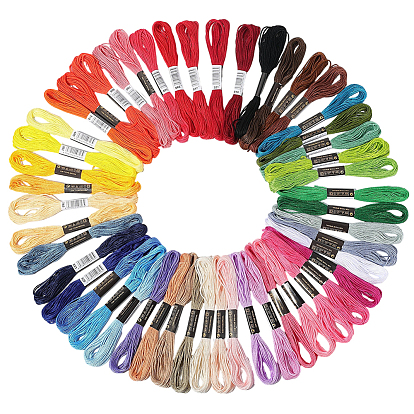 Поликоттоновые нитки для вышивания, нитки для вышивки крестом