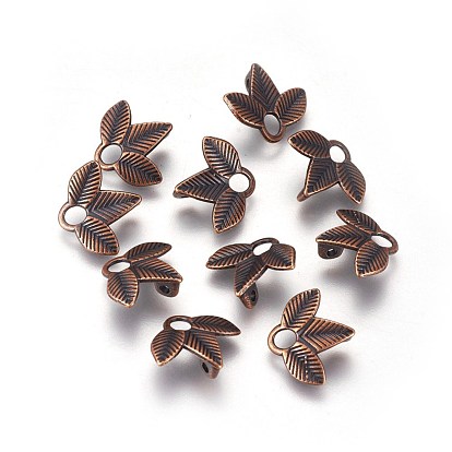 Тибетского стиля ссылки / разъемы, без кадмия, без никеля и без свинца, лист, 13x14x2 мм, отверстие : 2 мм