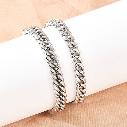 304 из нержавеющей стали цепью кубинский ссылка браслеты, ручная полировка