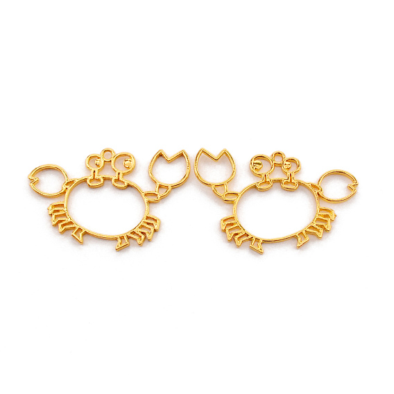 Подвесные подвески из сплава, для diy уф смолы, эпоксидная смола, Прессованные цветочные украшения, краб