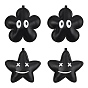 4 шт. 2 стили подвески из искусственной кожи, цветок и звезда
