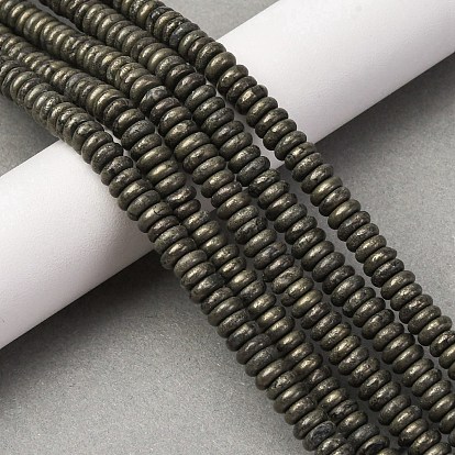 Природного пирита бисер нитей, рондель