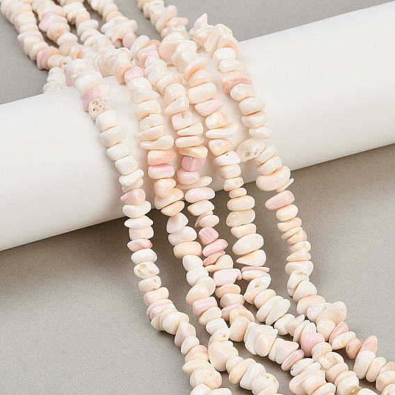 Натуральная розовая оболочка из бисера пряди, самородки