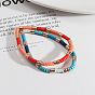 Bohemian Resin Alloy Round Charm Bracelet for Women - Fashionable and Personalized Jewelry
