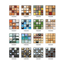 MSC043-058 3D Mosaic Tile Sticker DIY Self Adhesive Decorative Wall Sticker