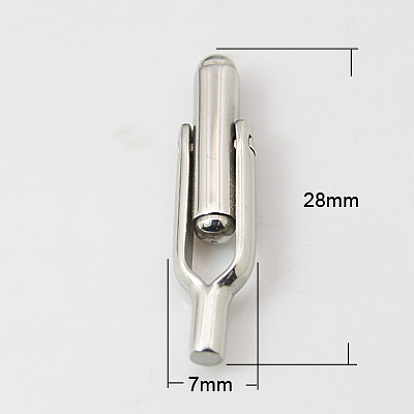 304 Stainless Steel Cuffinks, 28x7mm