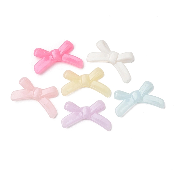 Пластиковые шарики, имитация стиля желе, бантом