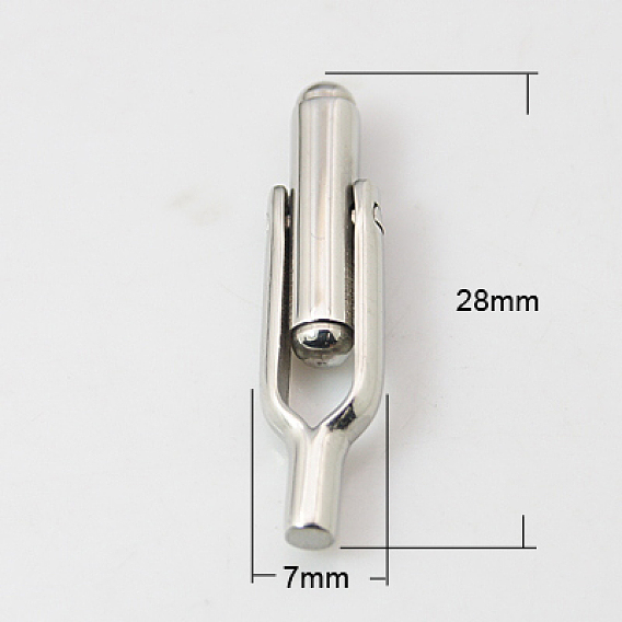 304 Stainless Steel Cuffinks, 28x7mm