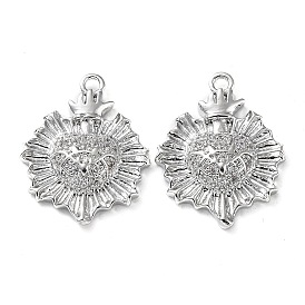 Стойка металлическая латунная микропрофилированная кубическая циркония подвески, без кадмия, без никеля и без свинца, солнце