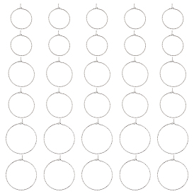 90шт. 3 размер 316 фурнитура для сережек-колец из хирургической нержавеющей стали, кольца для бокалов вина