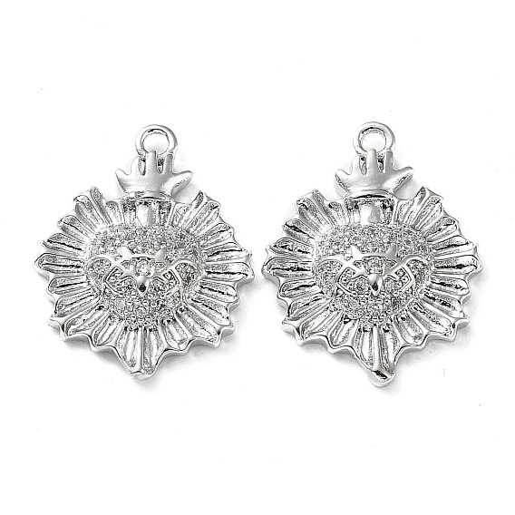 Стойка металлическая латунная микропрофилированная кубическая циркония подвески, без кадмия, без никеля и без свинца, солнце