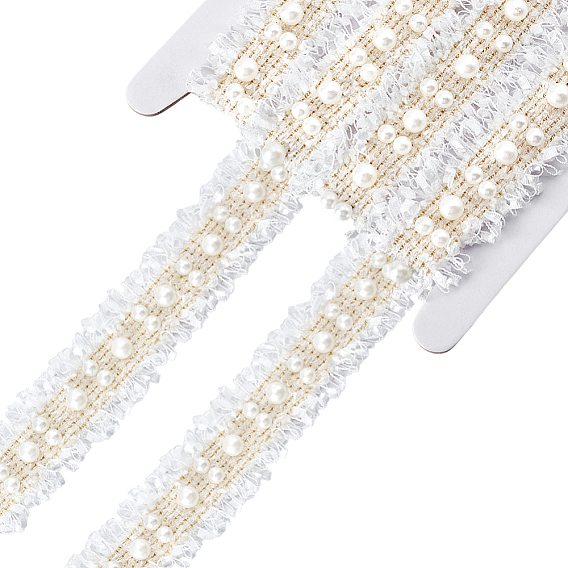 2 ярдов поликоттоновой ленты, с пластиковой жемчужины
