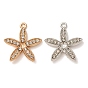 Alloy Rhinestone Pendants Cabochon Settings, Flower Charms