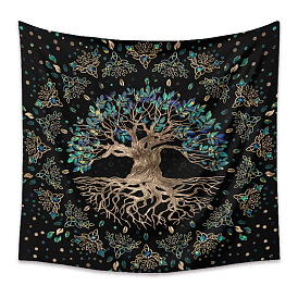Tree of Life Tapestry, Polyester Backdrops Decorative Wall Tapestry, for Party Home Decoration, Rectangle