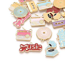 Стойки обшивки сплава эмали подвески, прелести смешанных форм, золотые, без кадмия, без никеля и без свинца