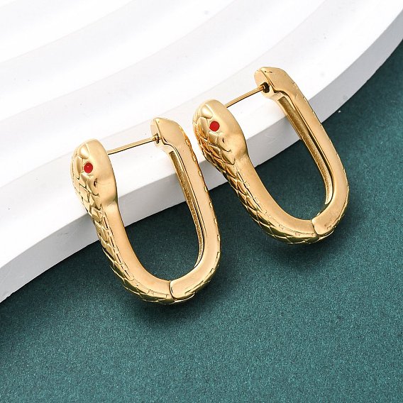 Серьги из 304 нержавеющей стали, змея
