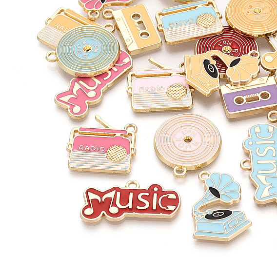 Стойки обшивки сплава эмали подвески, прелести смешанных форм, золотые, без кадмия, без никеля и без свинца