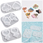 DIY Silicone Molds, Resin Casting Molds, For UV Resin, Epoxy Resin Jewelry Making, White