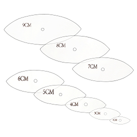 8шт 8 размеры прозрачный акриловый многоразовый шаблон для рисования для скрапбукинга своими руками, школьные проекты