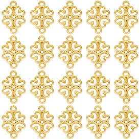 100Шармы из сплава шт., без свинца и без кадмия, цветок ссылки