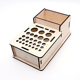 Caja de almacenamiento de madera, caja de almacenamiento de herramientas
