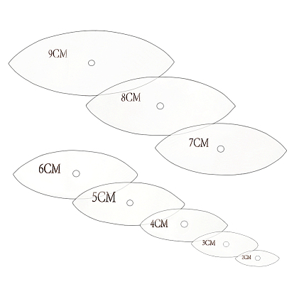 8шт 8 размеры прозрачный акриловый многоразовый шаблон для рисования для скрапбукинга своими руками, школьные проекты