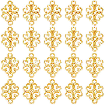 100Шармы из сплава шт., без свинца и без кадмия, цветок ссылки