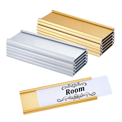 20 шт. 2 цветной алюминиевый сплав товарный ярлык дисплей, супермаркет, пекарня, ценник кафе, прямоугольные