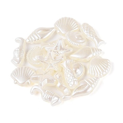 Бусины из искусственного жемчуга из АБС-пластика с океанской тематикой, разнообразные