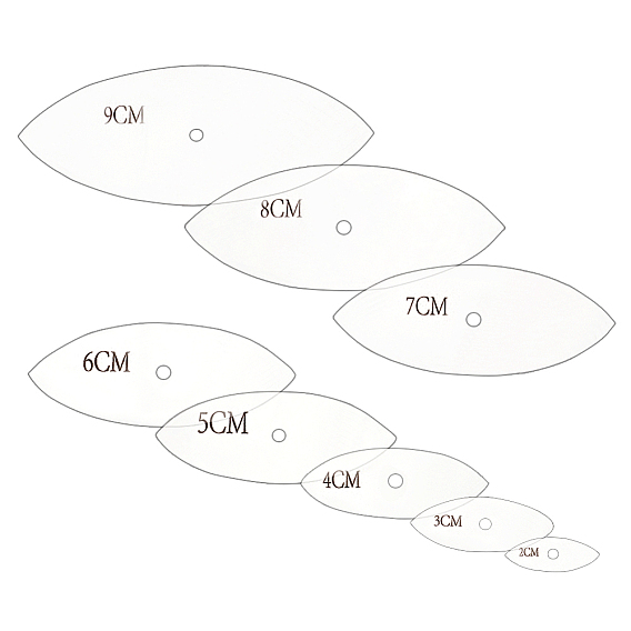 8шт 8 размеры прозрачный акриловый многоразовый шаблон для рисования для скрапбукинга своими руками, школьные проекты