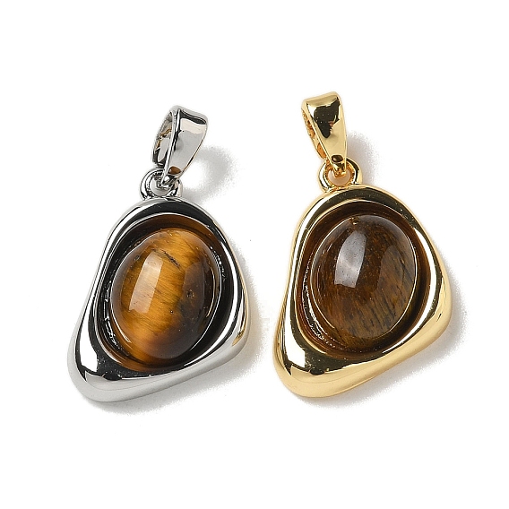 Подвески-капли из натурального тигрового глаза, латунь падение прелести