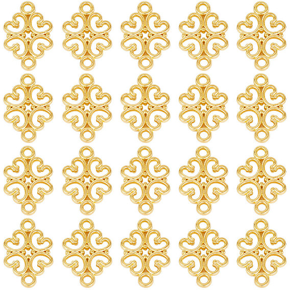 100Шармы из сплава шт., без свинца и без кадмия, цветок ссылки