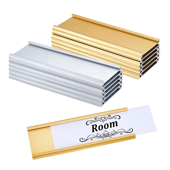 20 шт. 2 цветной алюминиевый сплав товарный ярлык дисплей, супермаркет, пекарня, ценник кафе, прямоугольные